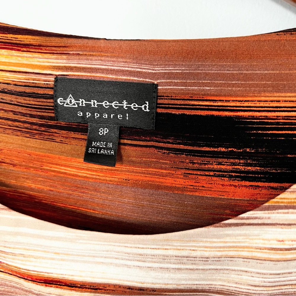 Connected Apparel Multicolor Abstract Print Dress… - image 6